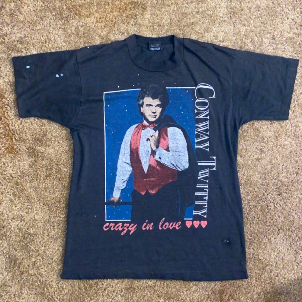 Vintage 90s Conway twitty yet shirt